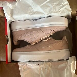 Leather Nike Court Vision Alta Sneakers